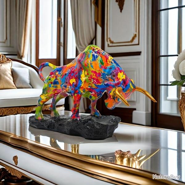 Superbe Grand Taureau en Resine, Modele: G