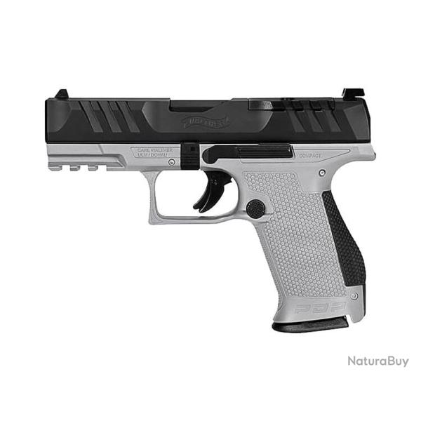 PISTOLET PIST PDP COMPACT WALTHER 4'' CAL 9X19, 15 COUPS - TUNGSTEN GREY