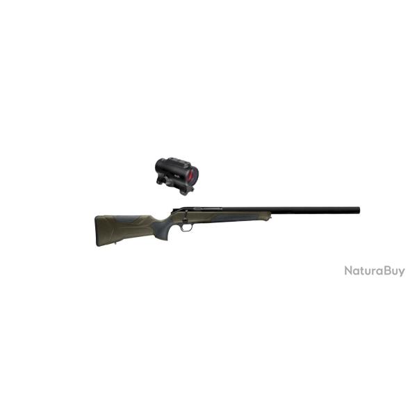 Pack Carabine r�armement lin�aire BLASER R8 Professional 2.0 silence noire olive cal.8.5x55 + RD20