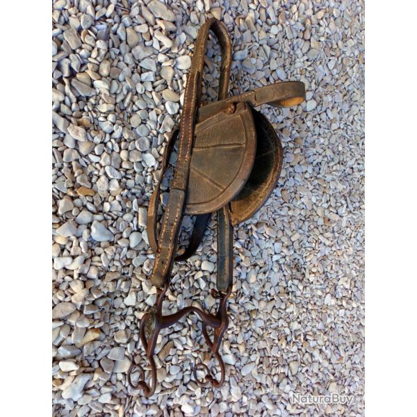 Rare cuir et mors artillerie WW1 14-18