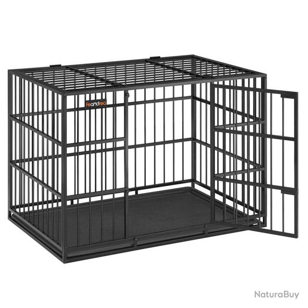 Cage pour chien ultra-r�sistante caisse pour animaux de compagnie 107 x 70 x 75 cm pour chiens moye