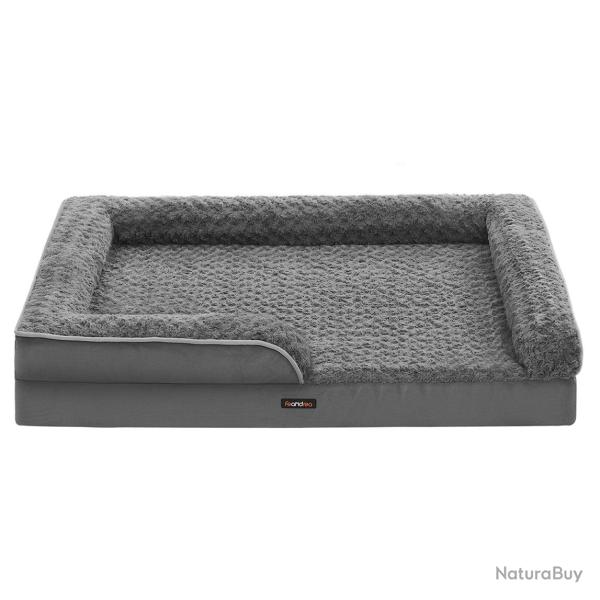 Panier pour chien lit pour animal orthop�dique mousse alv�ol�e bords sur�lev�s rembourr�s housse am