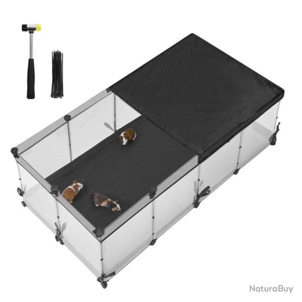 Parc enclos enclos pour petits animaux panneaux semi-transparents toile respirante tapis imperm�abl