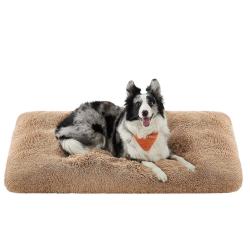 Panier pour chien canap&eacute; lit pour animaux rembourrage 122 x 74 cm moelleux lavable en machine couss