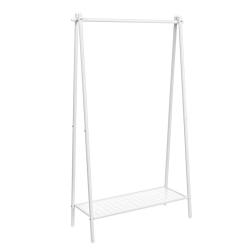 Portemanteau m&eacute;tallique portant &agrave; v&ecirc;tements 33,5 x 92,5 x 153 cm avec tringle &eacute;tag&egrave;re inf&eacute;rieure st