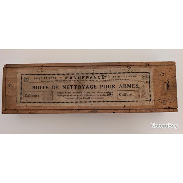 Bo�te pour n�cessaire de nettoyage MANUFRANCE CALIBRE 12