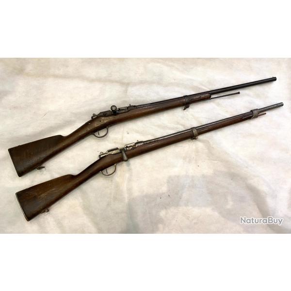 2 fusils Gras transform� chasse