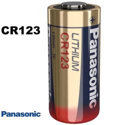 Pile CR123A Panasonic Lithium 3V - Haute capacit&eacute; 1400 mAh