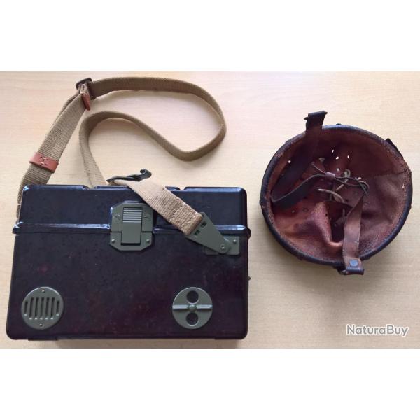 Lot t�l�phone de campagne et int�rieur de casqueTch�que