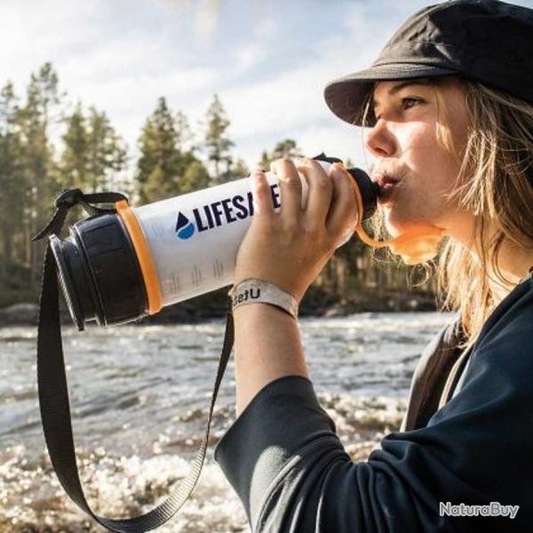 Bouteille purificateur d'eau 6000uf Lifesaver 750ml