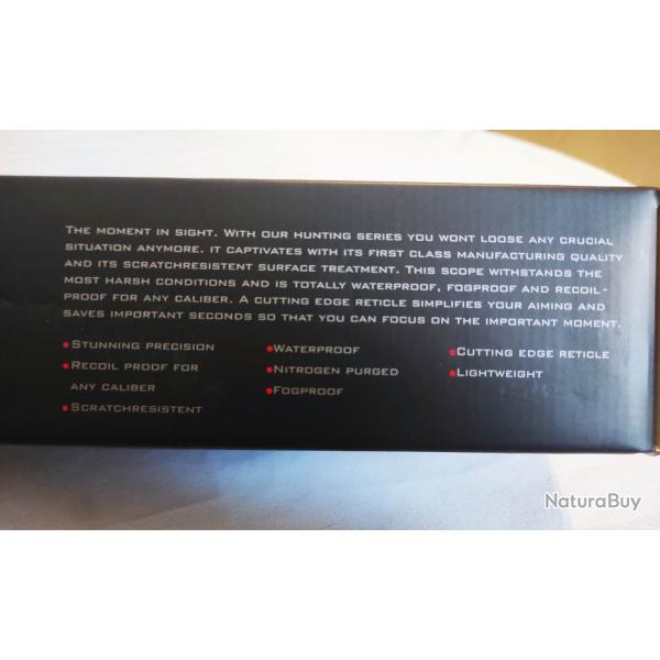 Lunette mixte Falke 1-6x24, rticule Mil-dot avec point rouge central lumineux et colliers acier QD