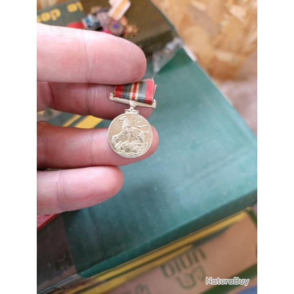 M�daille miniature George VI 39 45