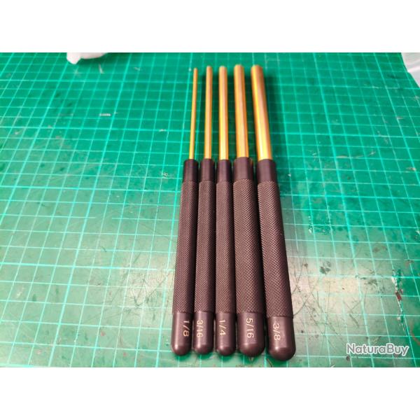 Jeu de chasse goupille laiton PRO armurier