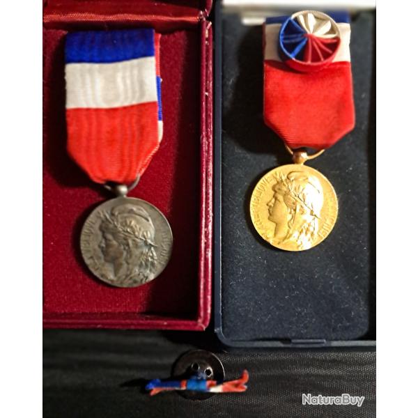 M�dailles Fran�aises Honneur et Travail