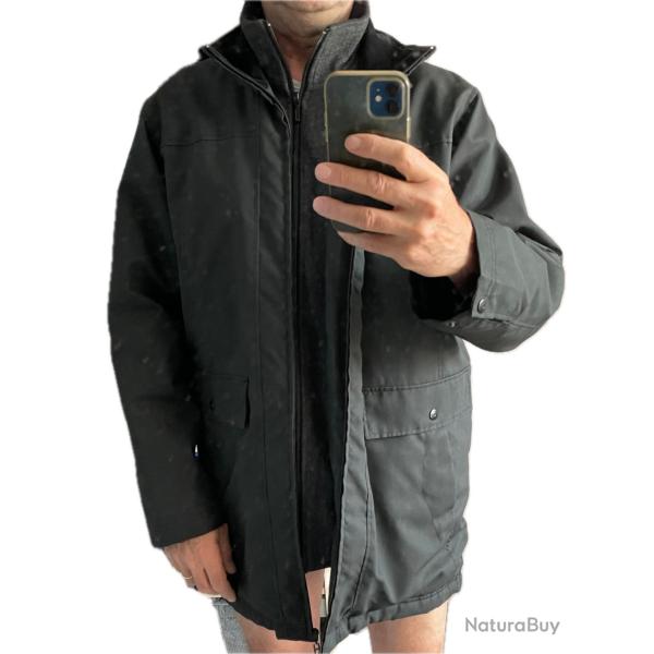 Parka urbaine Celio taille L noire d�perlante
