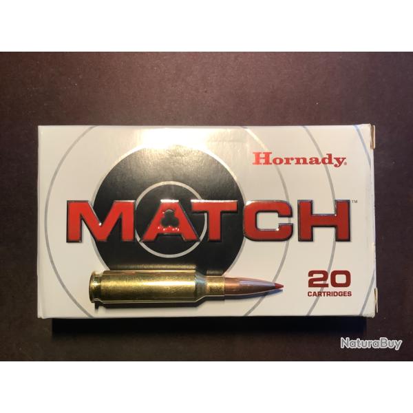Muntion HORNADY ELD MATCH 6.5 creedmoor 147 gr  ref 81501 LOT DE 12 botes