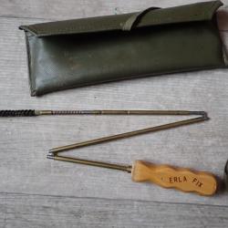 Baguette de nettoyage pour 22 LR - ERLA FIX + 3 &eacute;couvillons et trousse