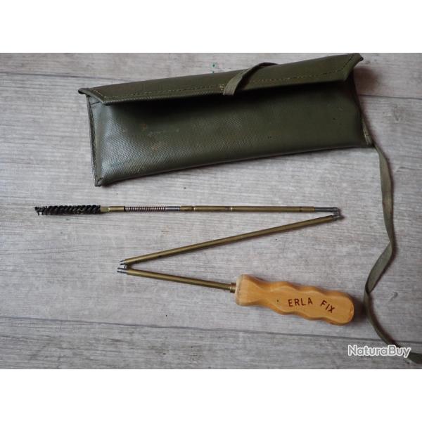 Baguette de nettoyage pour 22 LR - ERLA FIX + 3 �couvillons et trousse