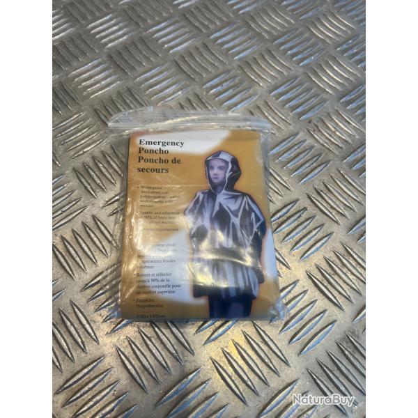 kit poncho urgent r�siste intemp�rie pluie en couverture survie randonnee camping voyage survivalism