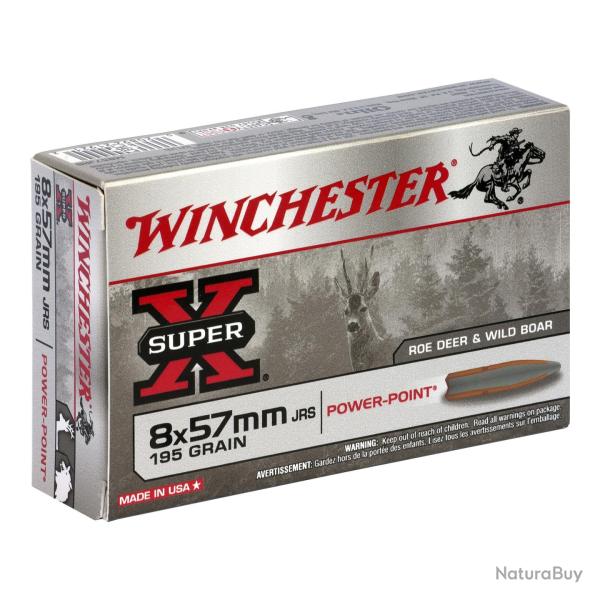 WINCHESTER 8X57JRS - 195GR POWER-POINT