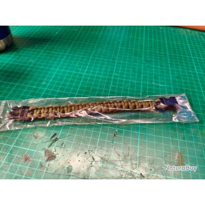 Bracelet Paracord Vert Olive - Mousquetons / Harnais (13013015
