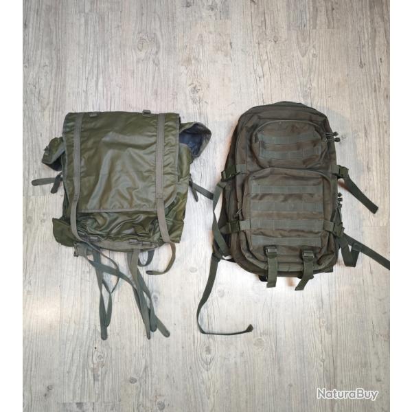 Lot 2 sacs militaires vintage - Mil-Tec MOLLE + MAFCA Ch�teaudun 1986 super �tat