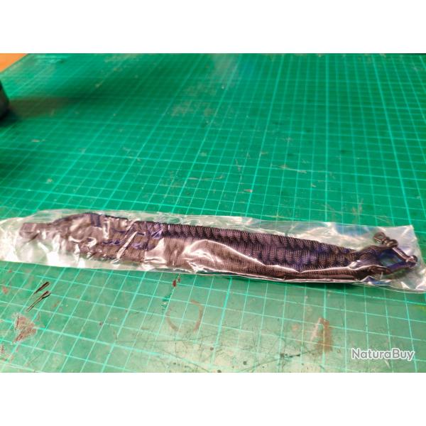 Bracelet paracorde Noir boucle m�tal