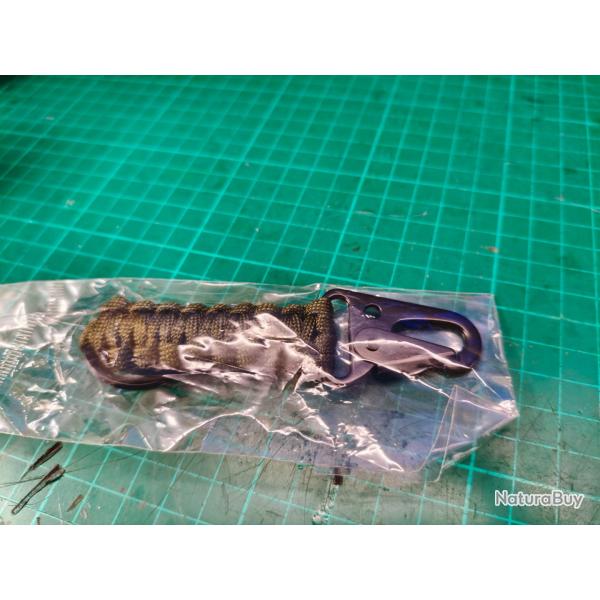 Porte clef paracorde vert