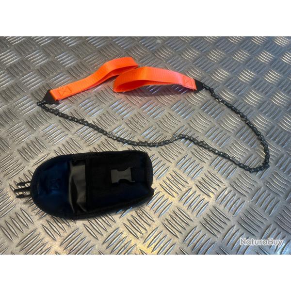 scie a chaine de poche portable 11 dents survie camping randonnee jardin survivalisme