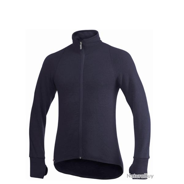 Woolpower Full Zip jacket 400 isolante thermique respirante manches longues mixte dark navy