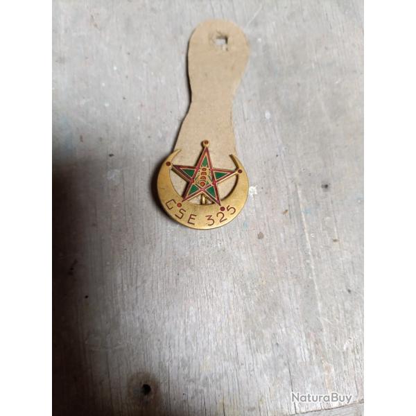 Insigne Intendance . GSE 325 - Gestion des Subsistances d'Etapes