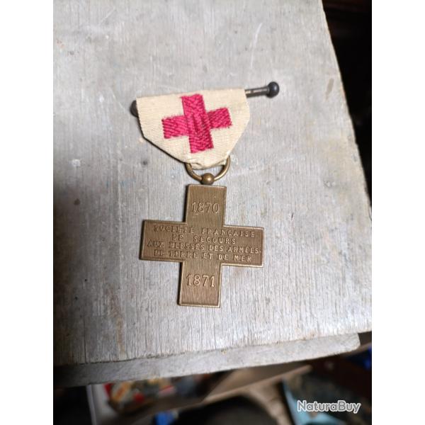 M�daille croix rouge 1870-1871