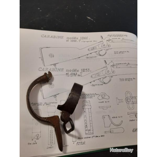 grenadi�re et pontet de carabine 1846 -53 -57