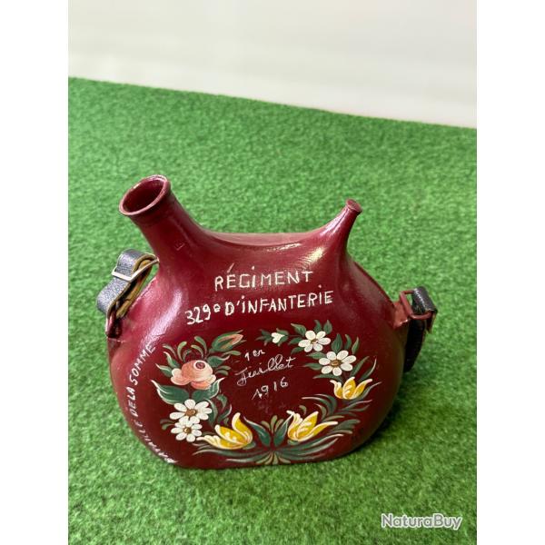 BIDON  MOD�LE 1877  DECOR�  RECEMMENT  W W 1  1914 /1918