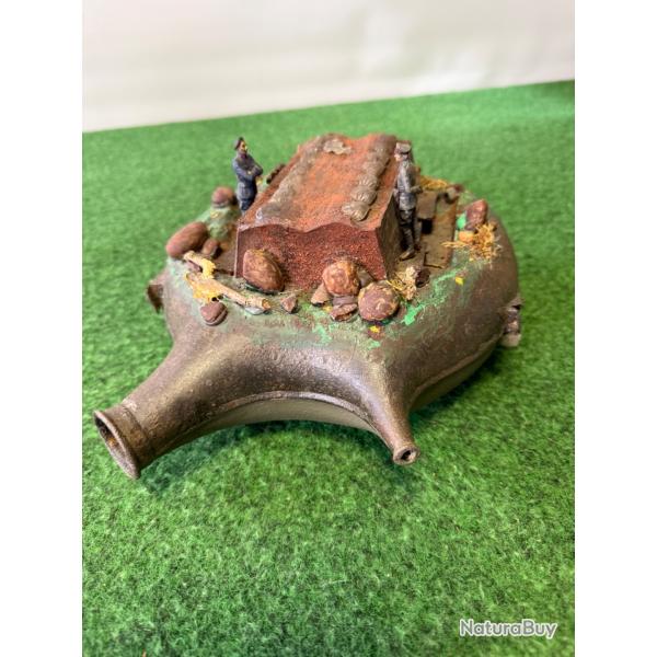 BIDON  MOD�LE 1877  TRANSFORM� EN MAQUETTE  GUERRE DES TRANCH�ES   W W 1  1914 /1918