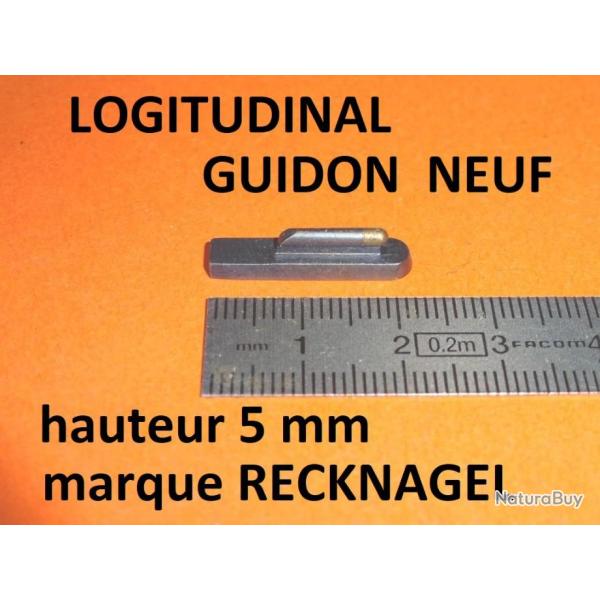 guidon longitudinal NEUF acier RECKNAGEL pour carabine hauteur 5mm - VENDU PAR JEPERCUTE (HU429)