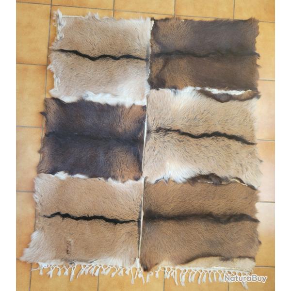 Tapis de peaux de chevreau