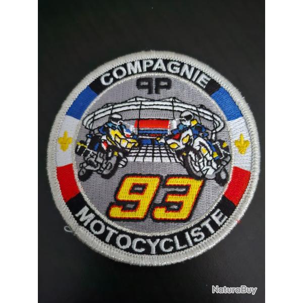 cusson de collection compagnie motocyclistes 93 tissu