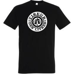 T-SHIRT Imprim&eacute; Tireur des Litres Noir