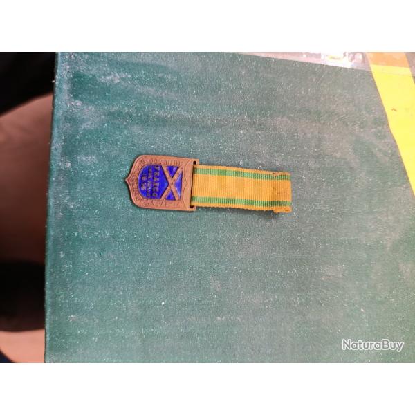 Miniature de m�daille espagnole mutil� pour la patrie sous franco