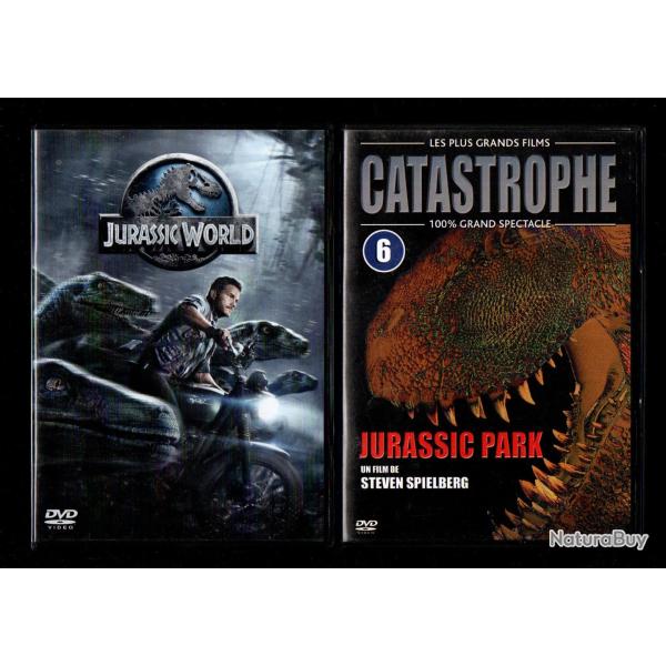 jurassic park l'original + jurassic world 2 dvd