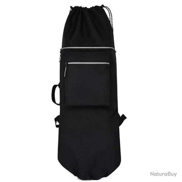 Sac � Dos Skateboard Oxford Imperm�able Renforc� Bretelles R�glables Transport Planche 84 cm Noir