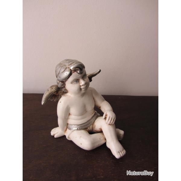 Statue ange en pltre verni 1920-1930