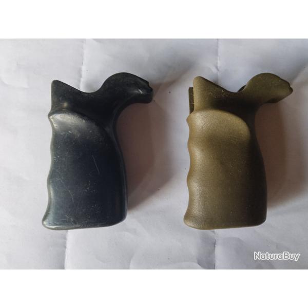 Lot de 2 Poign�es pour Fusil HK G3 POF PTR etc. Vert + Noire