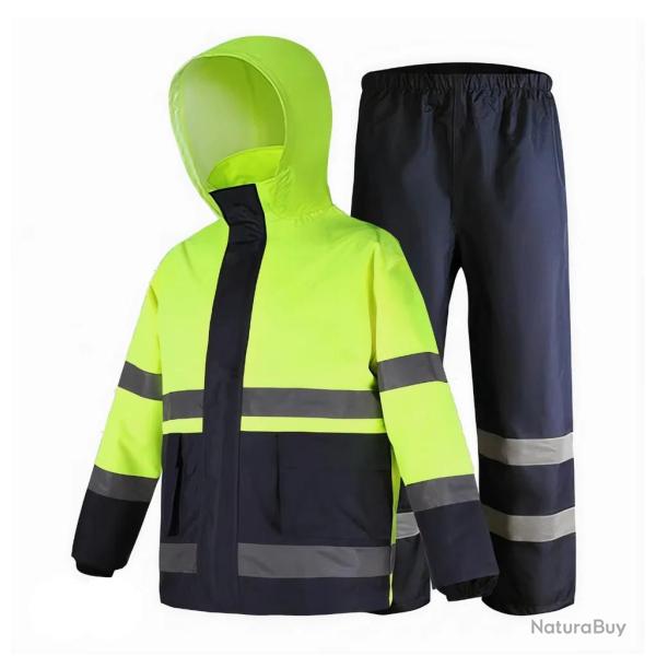 Ensemble de pluie haute visibilit� - Sp�cial Chasse  Randonn�e - LIVRAISON OFFERTE