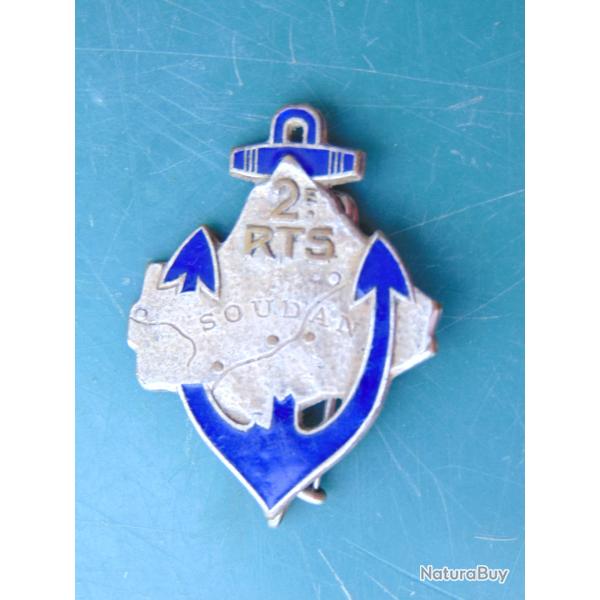INSIGNE DU 2 me R�GIMENT DE TIRAILLEUR S�N�GALAIS PARIS DRAGO NICE