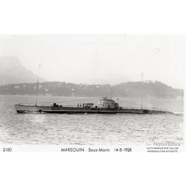 CPA - Marine de Guerre - Sous-Marin " MARSOUIN " 14-8-1928  N�4118