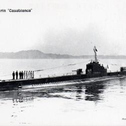 Carte postale sous-marin Casabianca Marine Militaire Fran&ccedil;aise -N&deg;4120