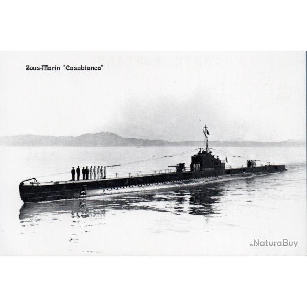 Carte postale sous-marin Casabianca Marine Militaire Fran�aise -N�4120
