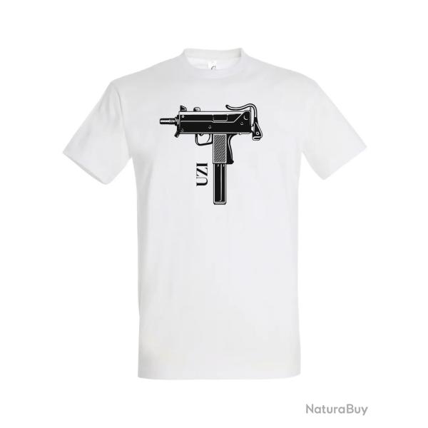 UZI T-SHIRT Imprim Blanc